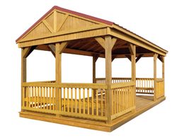 Cabana with Rustic Red Roof